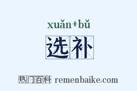 选补是什么意思的图片
